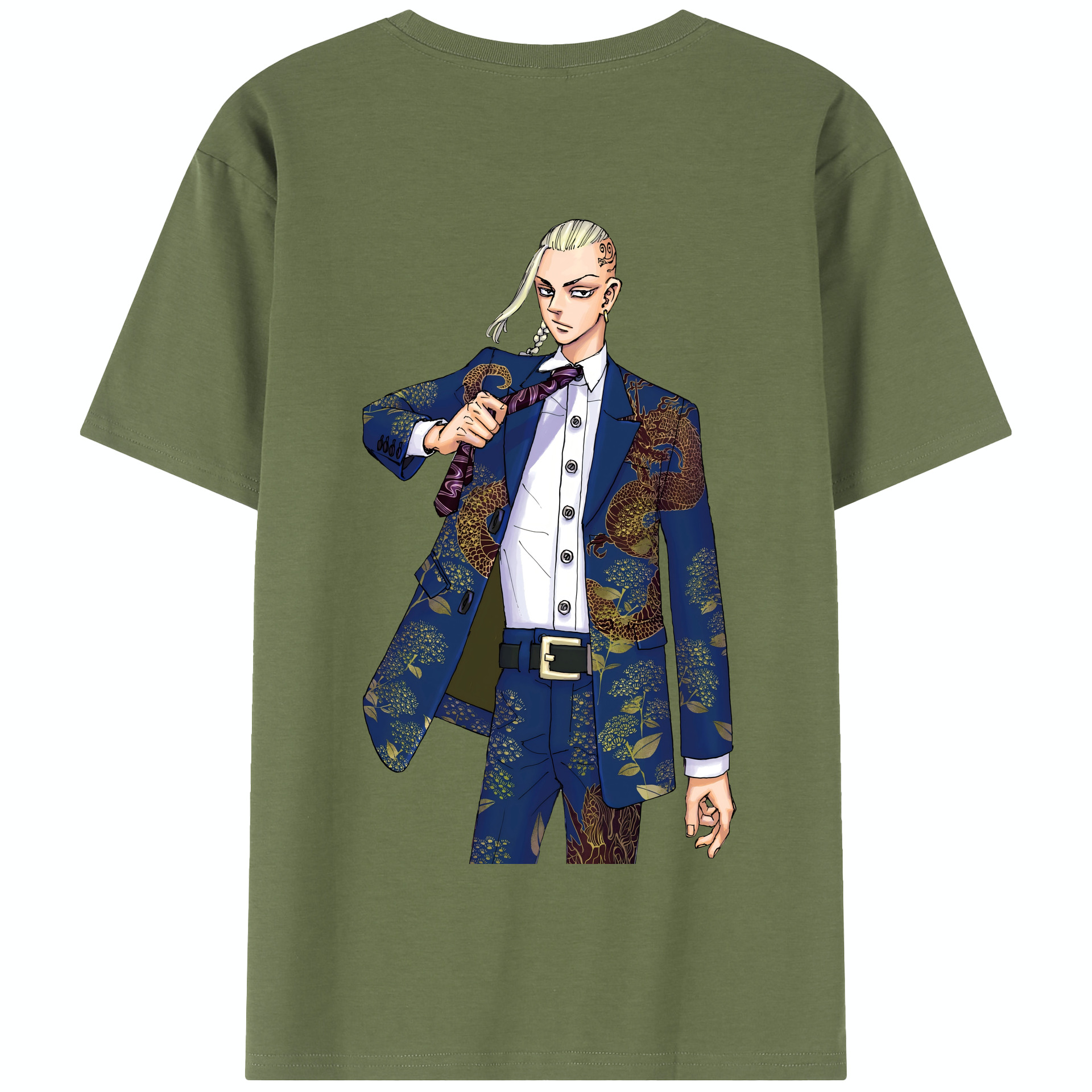 （画像用） 東京リベンジャーズ Tokyo Revengers 綿100％半袖Tシャツ（背面プリント）